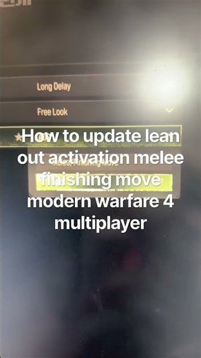 How to update lean out activation melee finishing move modern warfare 4 multiplayer