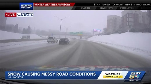 Clipper system brings burst of snow to Greater Cincinnati, roadways impacted