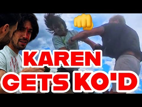 Karen GETS KNOCKED TF OUT BY 1A AUDITOR!!!👊🚨INSTANT KARMA!!!