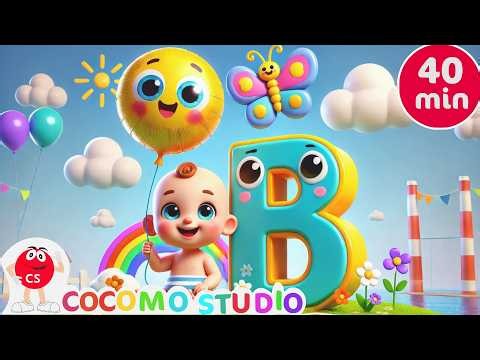 Letter B Full Episode Compilation (40 Mins) | ABC Phonics Songs & Vocabulary for Preschoolers