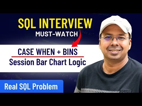 SQL Conditional Aggregation Interview Question Explained | Session Bar Chart