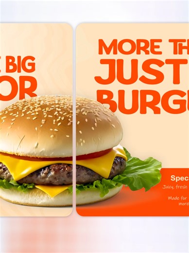 Burger Carousel Design Ideas for Social Media Carousels