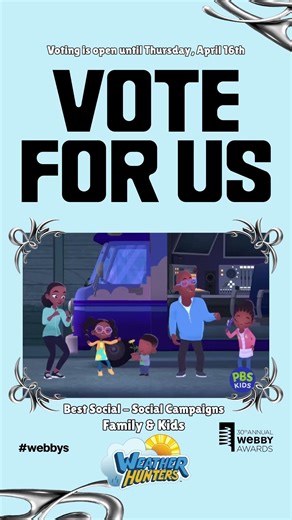 Vote for Weather Hunters Webby Awards│ PBS KIDS Series