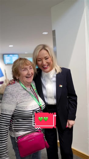💚 Activism is at the core of Sinn Féin, and meeting with our activists and others in attendance from across Ireland at our Ard Fheis is always the highlight of the weekend. This is the strongest Sinn Féin has been in over a century, and we are building for Ireland’s future. #SinnFein #MichelleONeill #Ireland #Belfast #Dublin