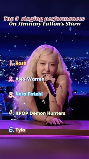 Top 5 singing performancesOn Jimnmy Fallon's Show. #celebrity #singing #funny #fyp