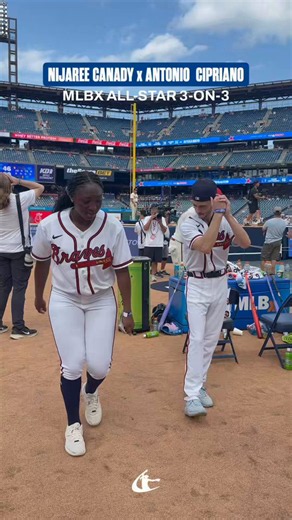 A duo Logan would definitely approve of 🥎🏒@TexasTechSB alum @CanadyNijaree competed in @MLBXofficial with Off Campus star @AntonioCip_ .#NCAASoftball x 🎥 @theAUSLofficial