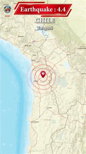 5th earthquake today 4 4 mag northern Chile Sep 6 2026 #earthquake #earth #globalnews #earthscience