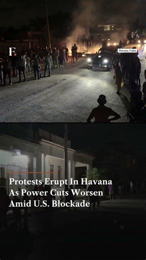 Protests Erupt In Havana As Power Cuts Worsen Amid US Blockade | Firstpost News | N18G