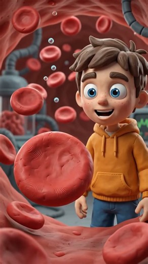 🩸 Why Is Your Blood RED? The Science Inside Your Body! 😱 #sciencefacts #facts #didyouknow