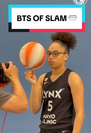 rookie sensation. now on the cover of SLAM. 🥽 #wnba #minnesota #oliviamiles #lynx #slammagazine