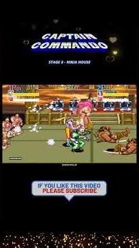 CAPTAIN COMMANDO 1991 | STAGE 3 - NINJA HOUSE #capcom #arcade #nintendo