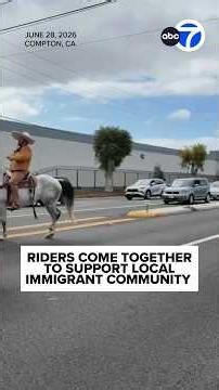 Horseback riders come together to support immigrant community