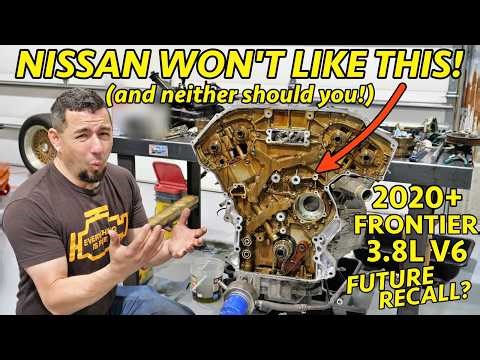 MORE TROUBLE FOR NISSAN? The New Frontier 3.8L V6 Has A FATAL DESIGN FLAW. VQ38DD Engine Teardown.