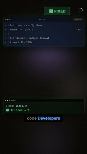 JavaScript's ||= operator fixes reassignment bugs 🛡️