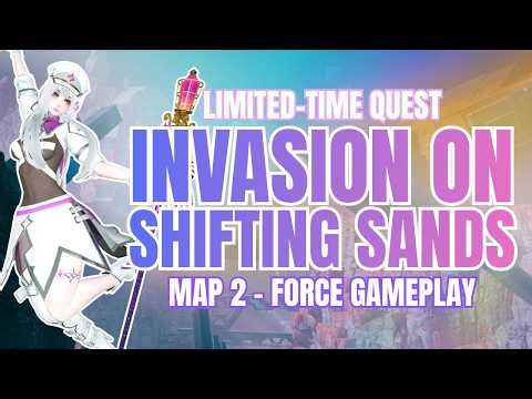 [PSO2:NGS] Limited-time Quest: Invasion on Shifting Sands! Map 2 - Fo/Te
