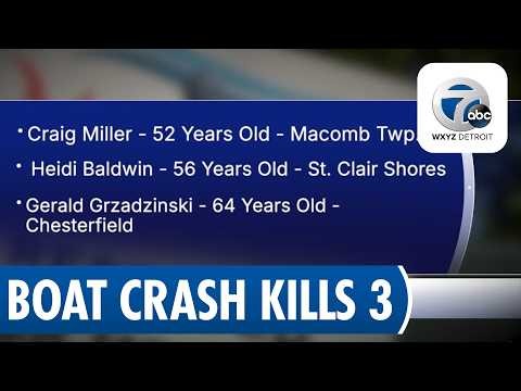 3 people dead after 2 boats crash in Harrison Township