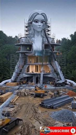 World’s Craziest Alien House 👽 | Full Build Timelapse Unbelievable Result 2026 #timelapse #shorts