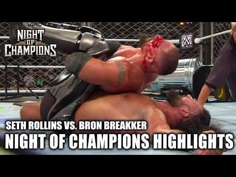 STEEL CAGE MATCH 🔗 Seth Rollins vs. Bron Breakker | Night of Champions | WWE on ESPN