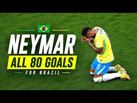 Neymar All 80 Goals For Brazil
