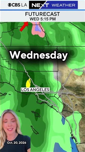 Rain expected in Southern California Wednesday and Thursday