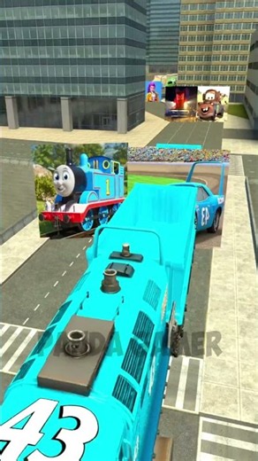 ALL SIZE LIGHTNING MCQUEEN CARS BUT TRAIN TEAM EVOLUTION 2D 3D BIG CITY Garry's Mod