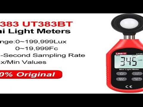 UNI-T UT383 Digital Light Meter UT383BT Lux Meter 200,000 lux Illuminometers Photometer