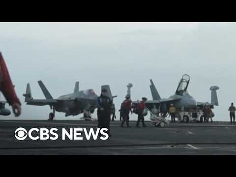 Onboard the USS George Washington as it operates in the Middle East