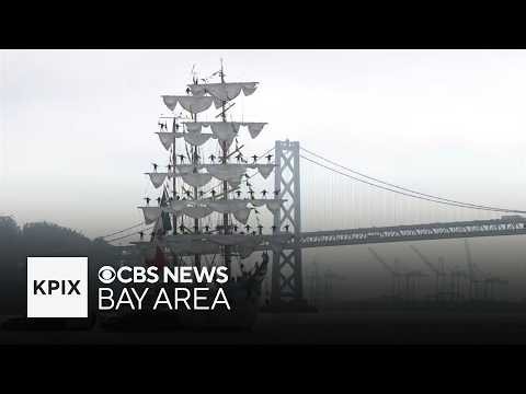Watch: Mexican Navy tall ship ARM Cuauhtémoc (BE-01) sails into San Francisco on goodwill visit