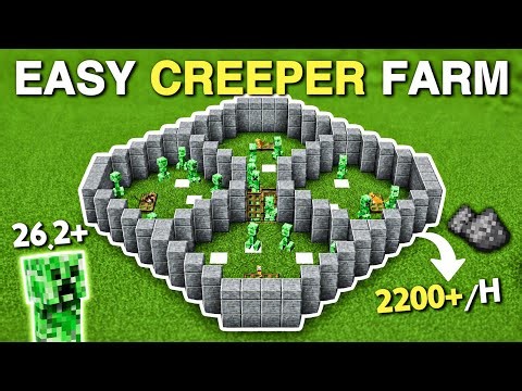 NEW EASIEST Minecraft Java 26.2+ CREEPER FARM Tutorial
