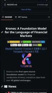 Kronos: Decoding the Language of Financial Markets (AI Foundation Model)