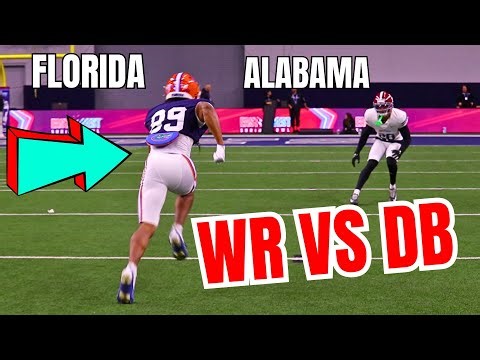 Heated Battle: WR vs DB 1-on-1 Shrine Bowl Practice Day 1