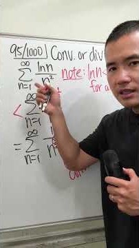 95/1000, Most calculus 2 students get stuck on this infinite series! Series of ln(n)/n^2