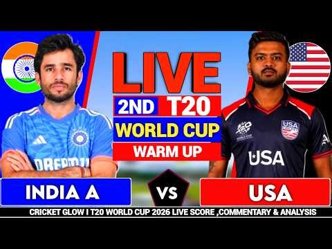 🔴Live: India vs USA, ICC T20 World Cup Worm-Up | | IND vs USA | live Score, Commentary & Analysis