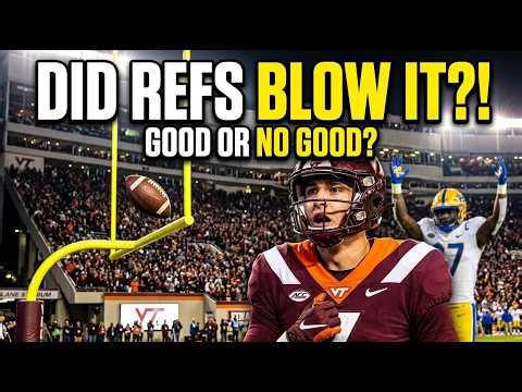 DID THE REFS BLOW IT?! Virginia Tech’s Controversial Missed FG vs Pitt! 🏈🚨