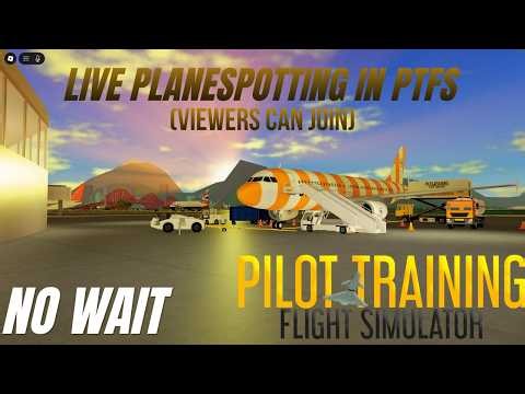 LIVE PLANESPOTTING IN PTFS | YOU CAN JOIN | 👻 Spooky Setup 👻 |
