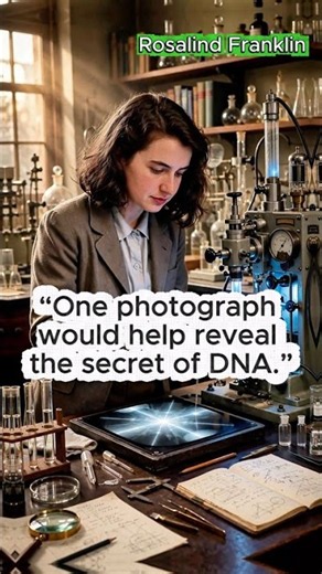 Rosalind Franklin: The X-Ray That Revealed DNA 🔬🧬 #speakconfidentenglish