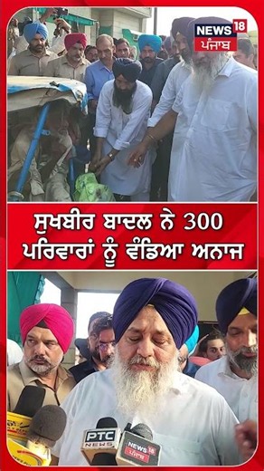 ਸੁਖਬੀਰ ਬਾਦਲ ਨੇ 300 ਪਰਿਵਾਰਾਂ ਨੂੰ ਵੰਡਿਆ ਅਨਾਜ | Shorts | N18S