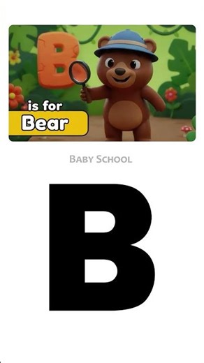 Learn B Words – Part 1 🅱️ | English Words That Start With B | Letter B & Animals for Kids