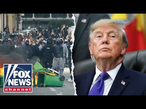 'OUT OF CONTROL': Trump SLAMS France protests