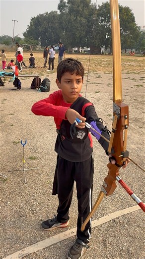 Young Archer Bhuvans 🔥 R3 Archery Practice | Future Champion 🎯 #shortsindia
