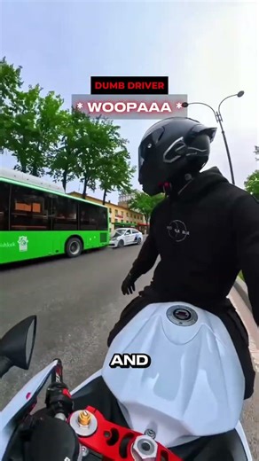 Bikers Fault? Driver Smokes A City Bus... 😂