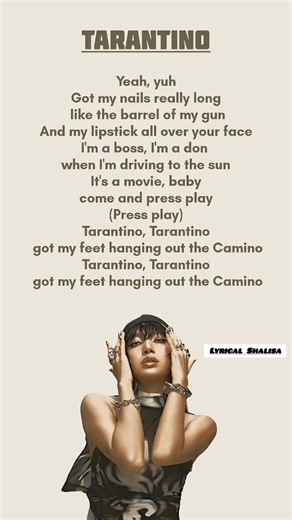 LISA - Tarantino (Lyrics) | BLACKPINK LISA New Song 2026