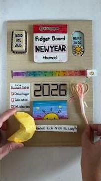 Rating My Fidget Board✨NEW YEAR themed🎊 #diy #asmr #craft #satisfying #tikipaper #happynewyear #fy
