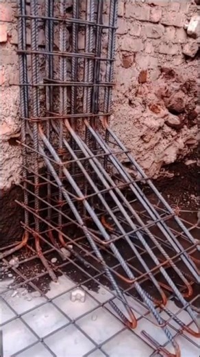 The load is uniformly distributed onto the eccentrically positioned single foundation of the column