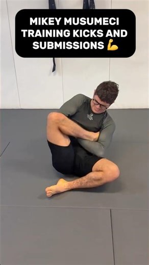 Mikey Musumeci practicing his kicks and submissions 👀💥