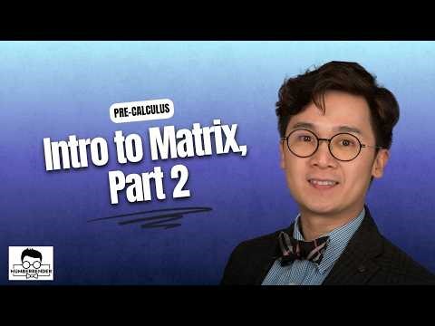 PRE-CALCULUS: Lesson on Intro to Matrix, Part 2 | Numberbender