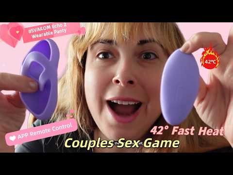 – SVAKOM APP Remote Control Heated Vibrating Wearable Panty Vibrator with Detachable Finger Sleeve