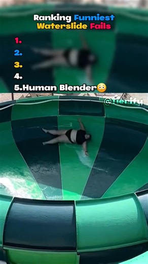 These people were NOT ready 😭 #waterslidefails #waterparkfails #fails #funny #shorts