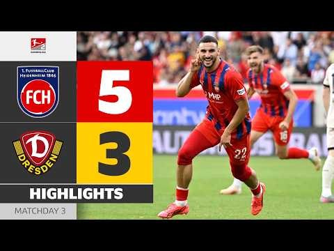 Late Flurry Of Goals! | HEIDENHEIM - DYNAMO DRESDEN | Highlights | Matchday 3 – Bundesliga 2 2026/27