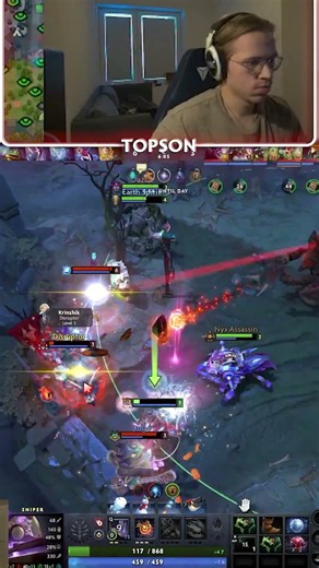 This Survivability on Sniper from Topson is CRAZY in Dota 2 #outplay #dota2 #gaming #outplayed